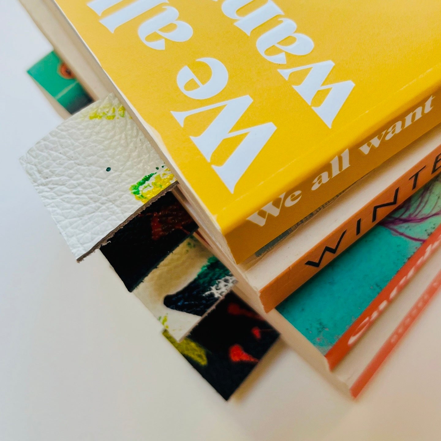 Hand Painted Leather Bookmarks
