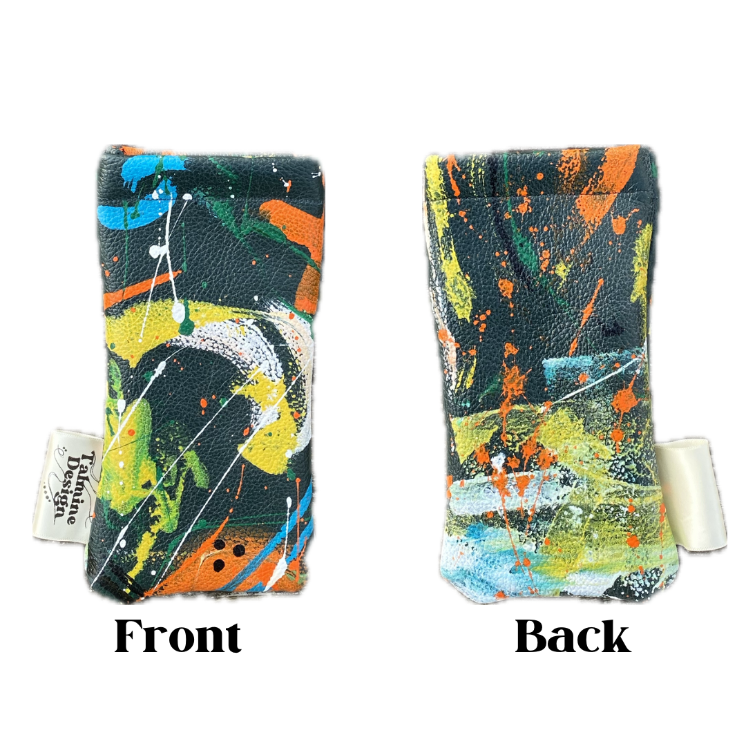 Glasses Case - Hand Painted Leather