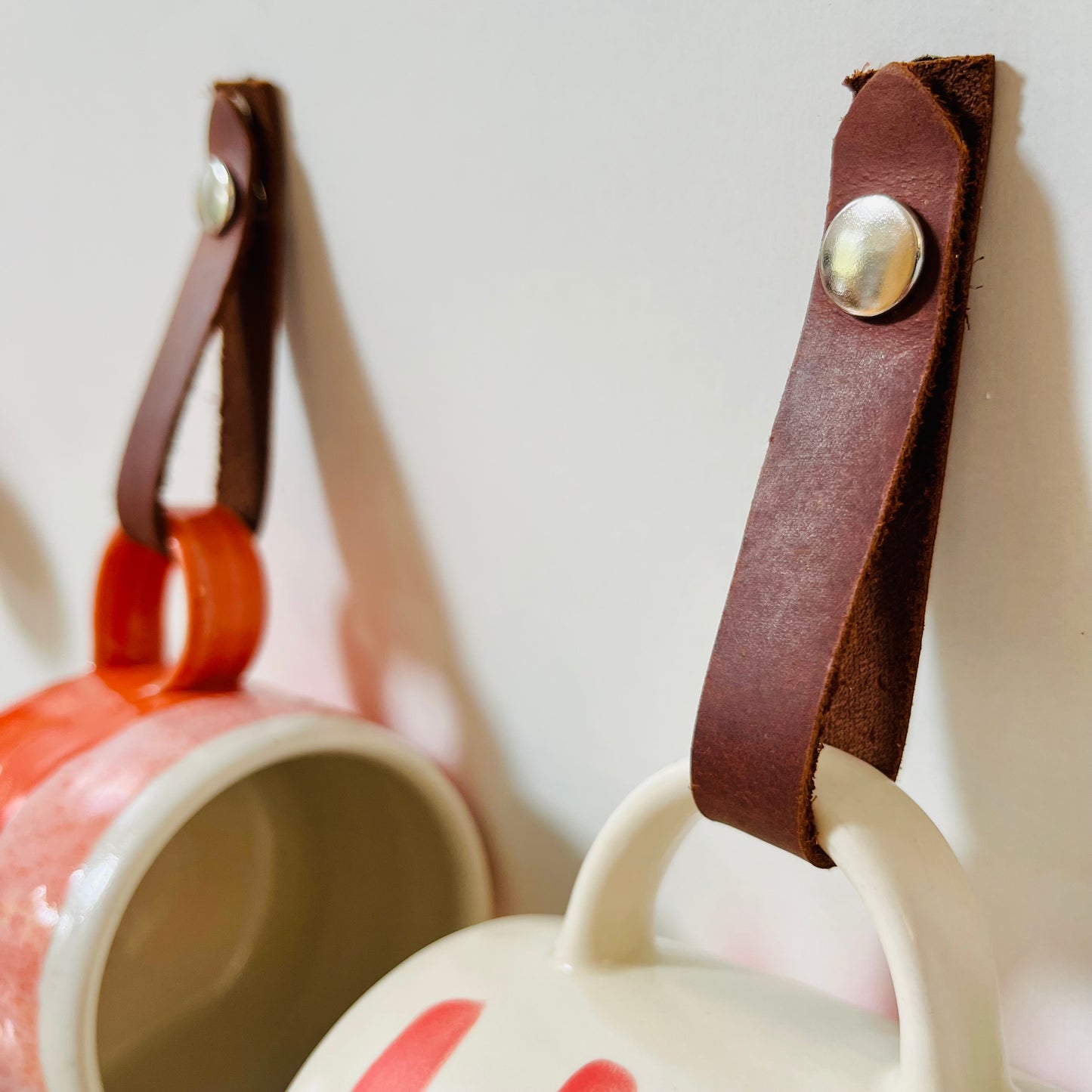 Pair of Leather Mug Straps
