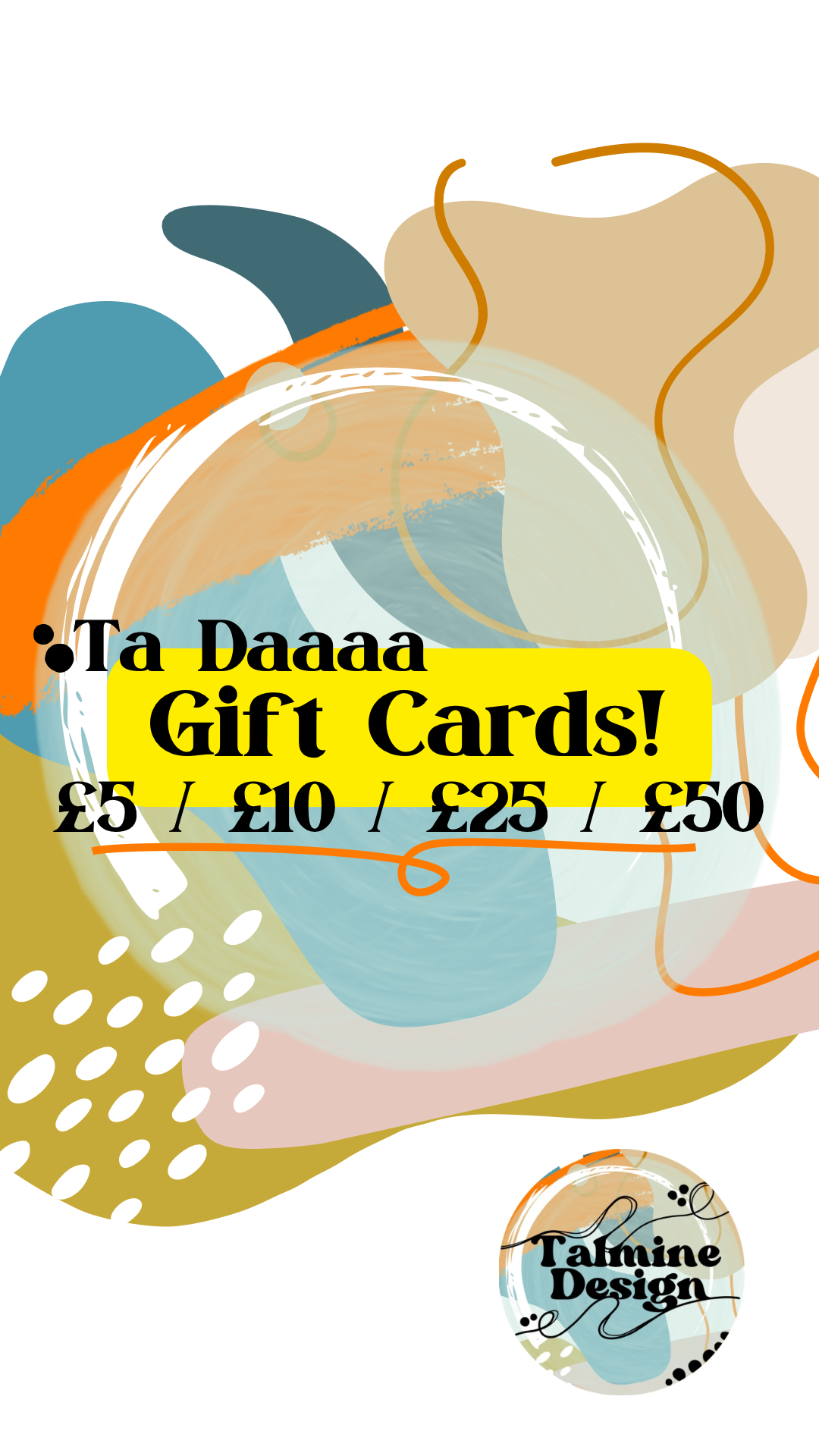 Talmine Design Gift Cards