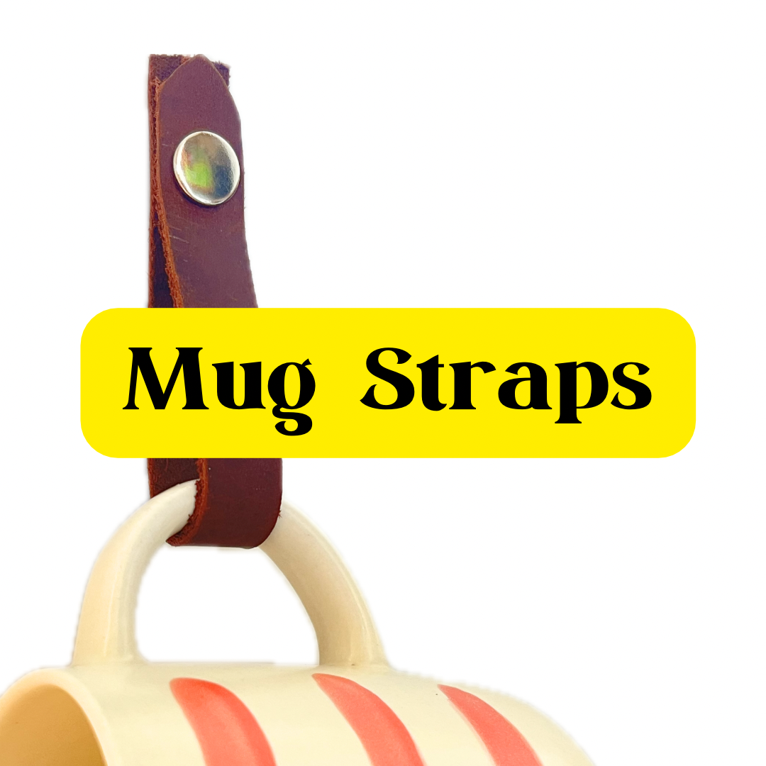 Pair of Leather Mug Straps