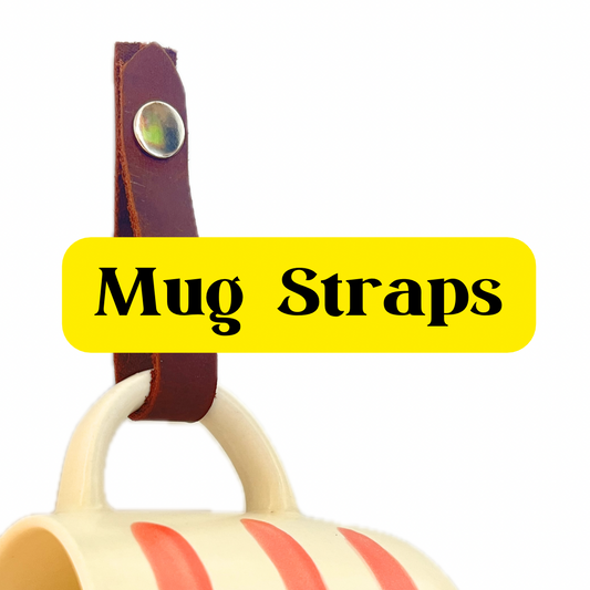 Pair of Leather Mug Straps
