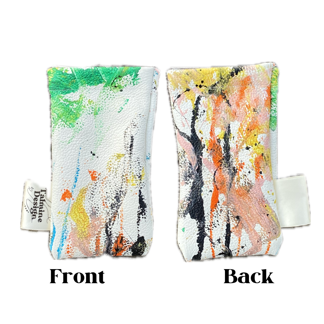Glasses Case - Hand Painted Leather