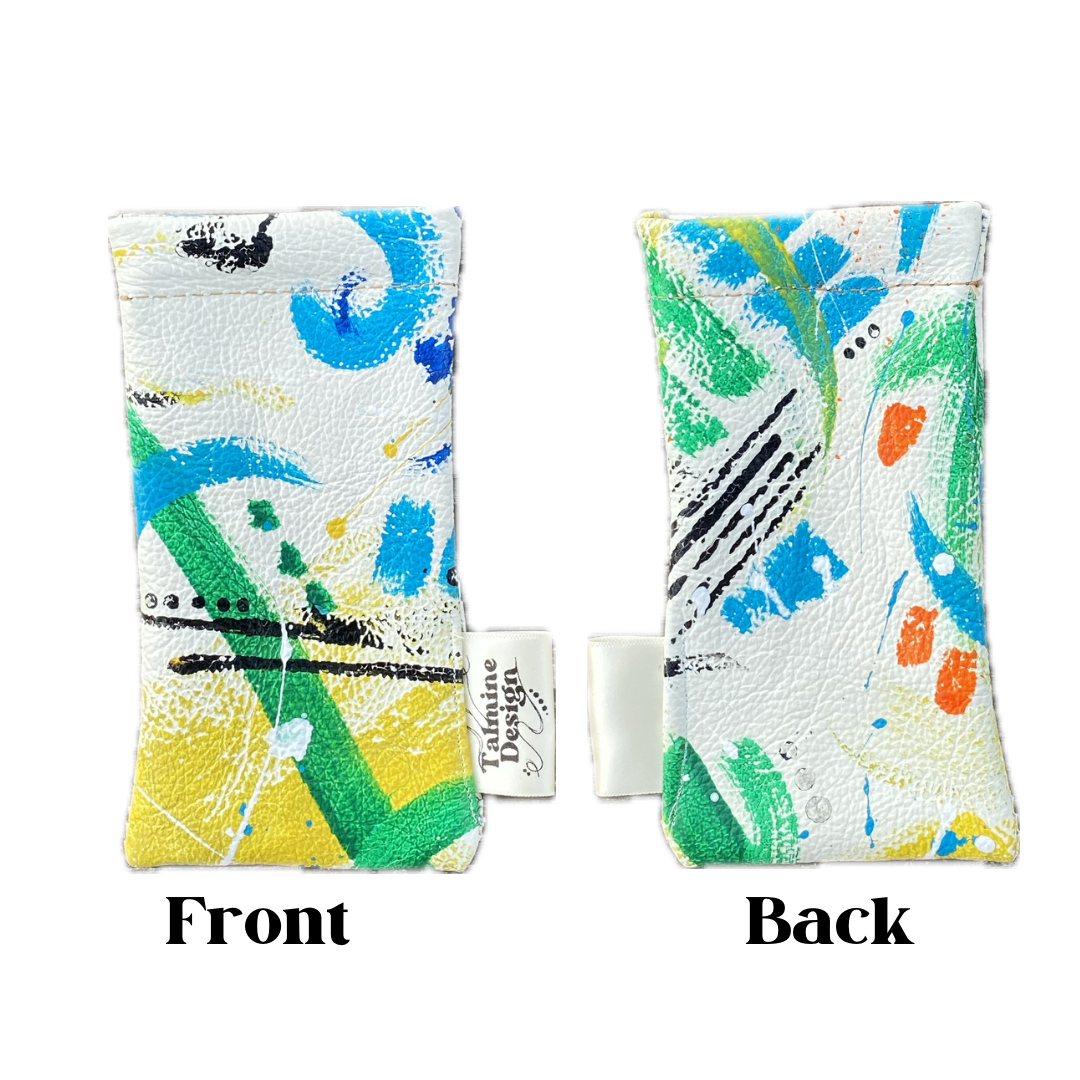 Glasses Case - Hand Painted Leather
