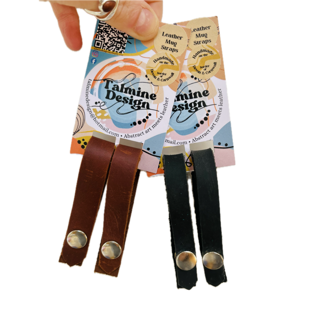 Pair of Leather Mug Straps